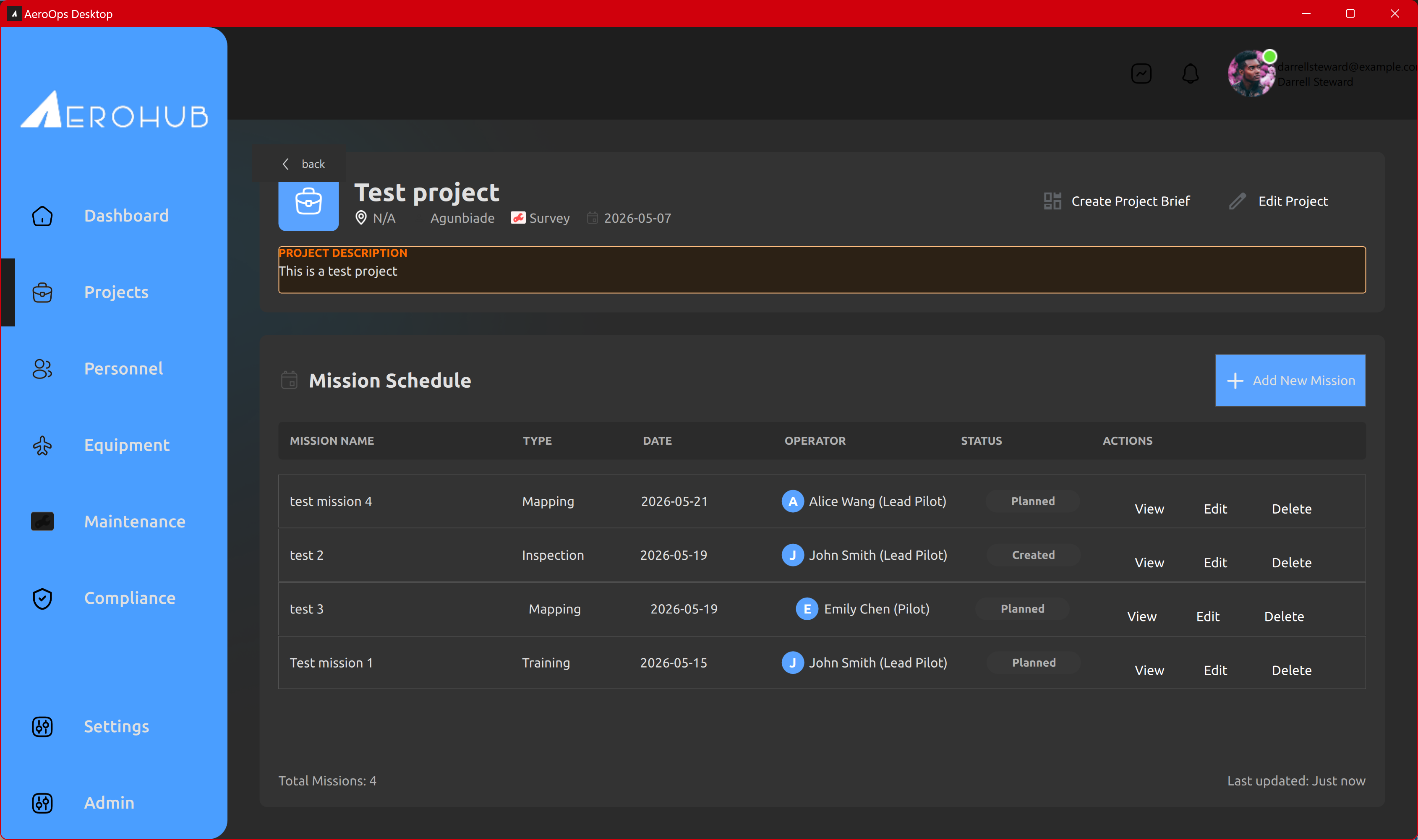 AeroOps Live Telemetry Dashboard